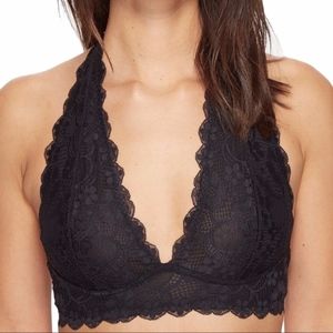 Free People Galloon Lace Halter Top Bralette Bra